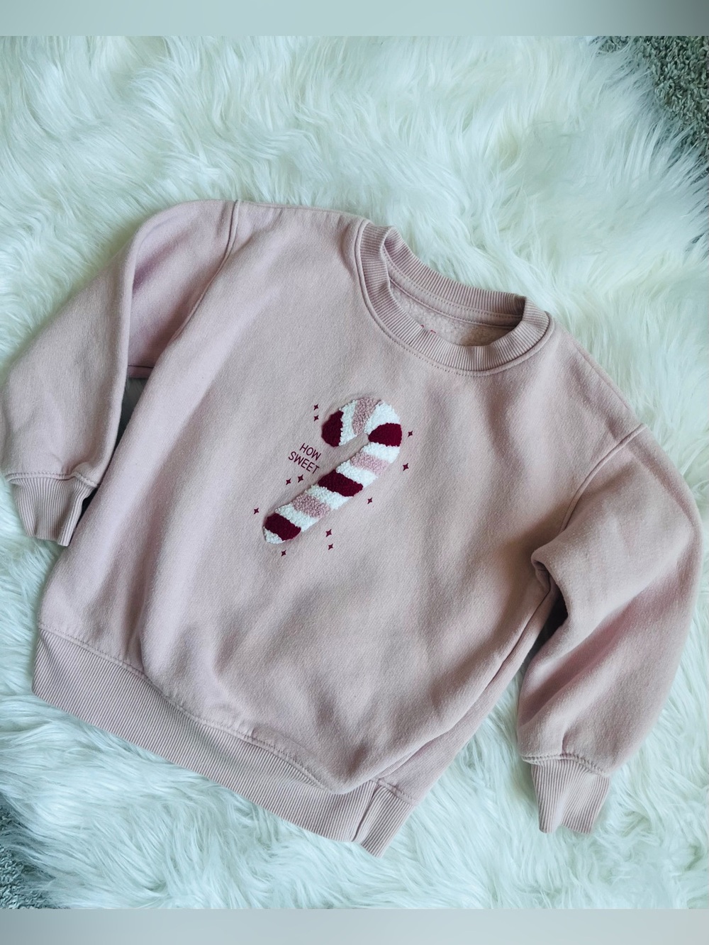 Pink Candy Cane Sweatshirt